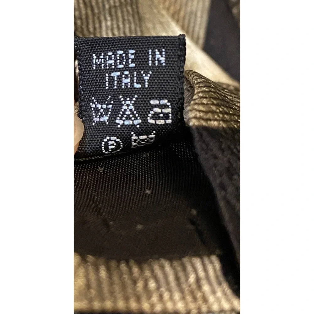 Bardelli Roma Mens Necktie Black Tan Geometric 100% Silk Made In Italy Classic